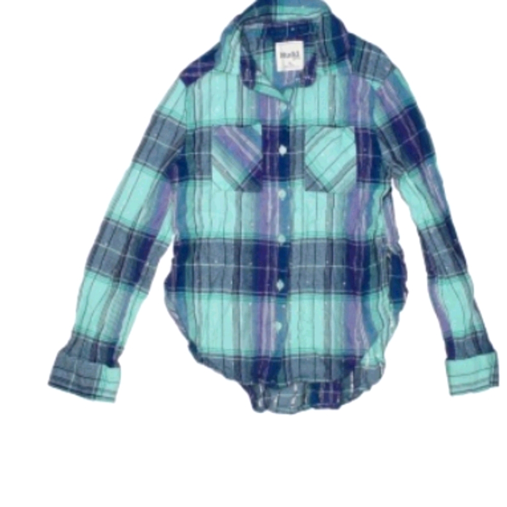 SOLD Little Girls Button Up Flannel size 7/8